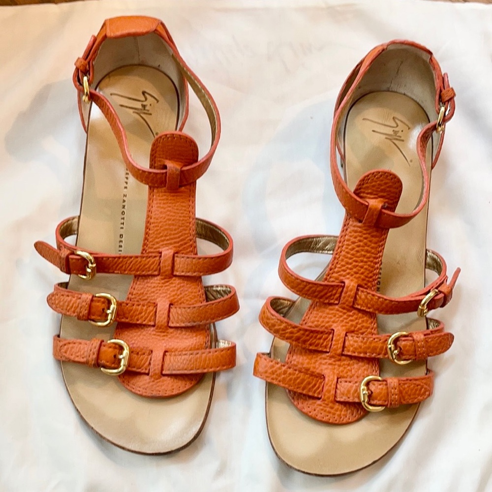 Giuseppe Zanotti gladiator flat sandles